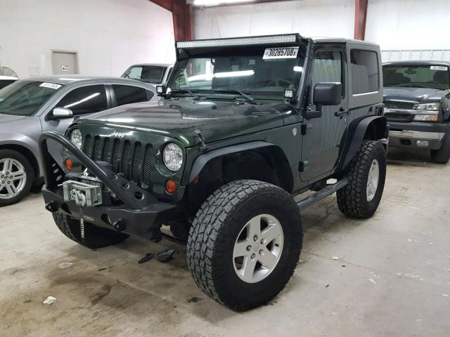 1J4AA2D15AL205968 - 2010 JEEP WRANGLER S GREEN photo 2