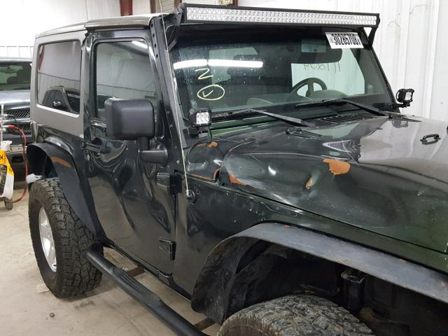 1J4AA2D15AL205968 - 2010 JEEP WRANGLER S GREEN photo 9