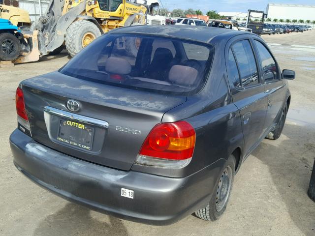 JTDBT123750366851 - 2005 TOYOTA ECHO GRAY photo 4