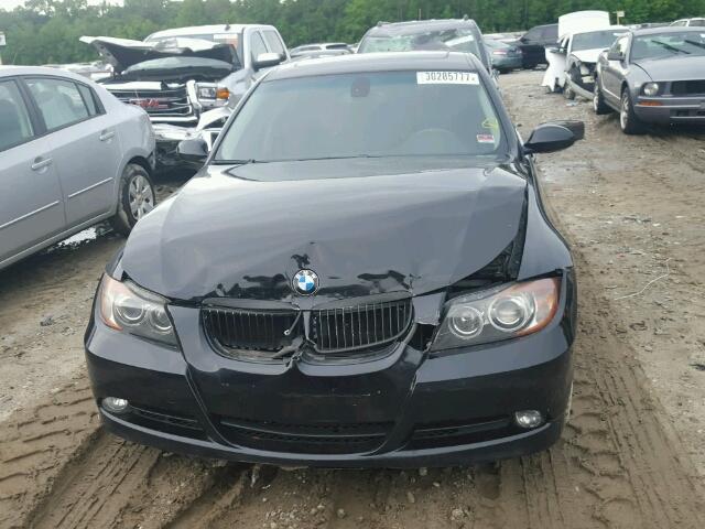 WBAVB73597VF50777 - 2007 BMW 335 I BLACK photo 9