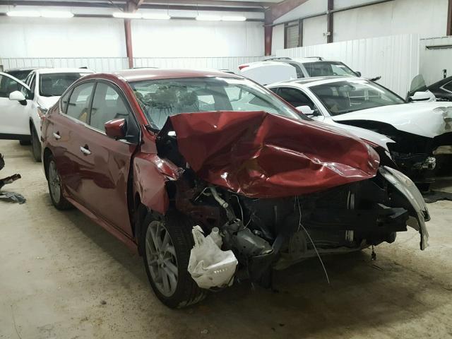 3N1AB7AP4EY310378 - 2014 NISSAN SENTRA S RED photo 1