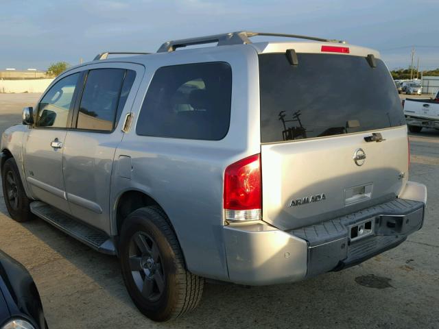 5N1AA08B55N707611 - 2005 NISSAN ARMADA SE SILVER photo 3