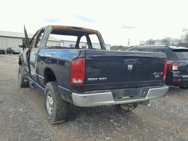 1D7KS28C26J234775 - 2006 DODGE RAM 2500 S BLACK photo 3