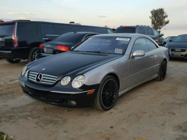 WDBPJ74J03A034783 - 2003 MERCEDES-BENZ CL 55 AMG SILVER photo 2