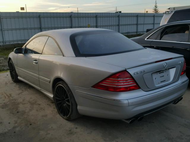 WDBPJ74J03A034783 - 2003 MERCEDES-BENZ CL 55 AMG SILVER photo 3