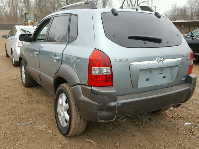 KM8JN72D45U135413 - 2005 HYUNDAI TUCSON GLS BLUE photo 3