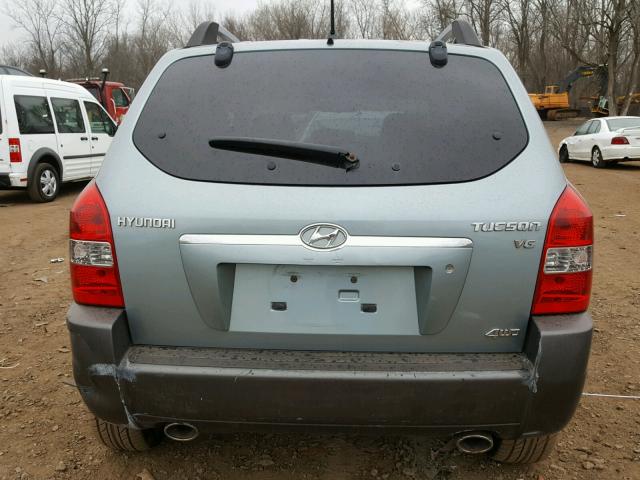 KM8JN72D45U135413 - 2005 HYUNDAI TUCSON GLS BLUE photo 9