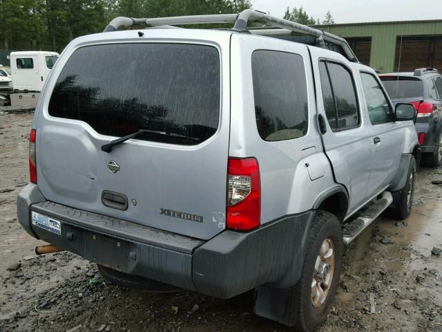 5N1ED28Y4YC510535 - 2000 NISSAN XTERRA XE SILVER photo 4