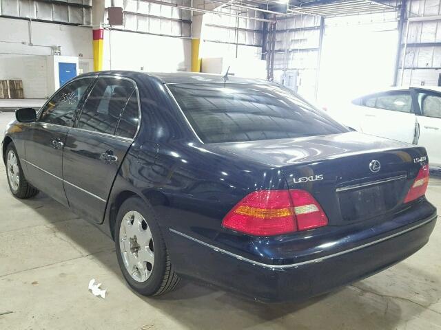 JTHBN30F610044584 - 2001 LEXUS LS 430 BLUE photo 3