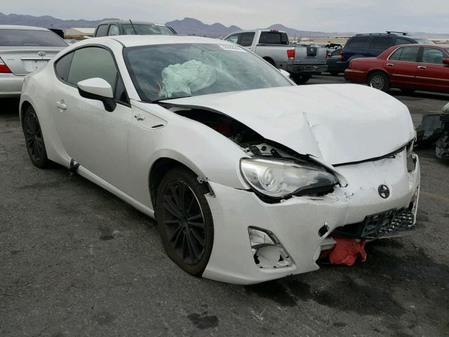JF1ZNAA16D2722885 - 2013 TOYOTA SCION FR-S WHITE photo 1