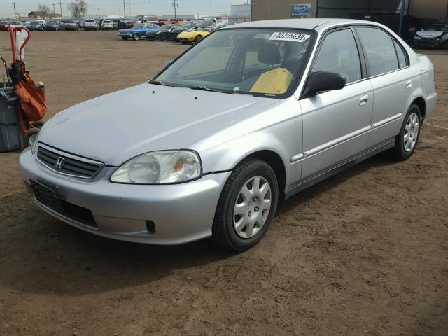 2HGEJ6613YH585347 - 2000 HONDA CIVIC BASE Gümüş foto 2