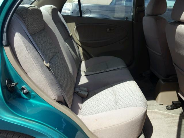 KNADC123526176609 - 2002 KIA RIO TEAL photo 6