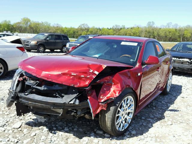 1G6DP5E39C0103647 - 2012 CADILLAC CTS PREMIU BURGUNDY photo 2