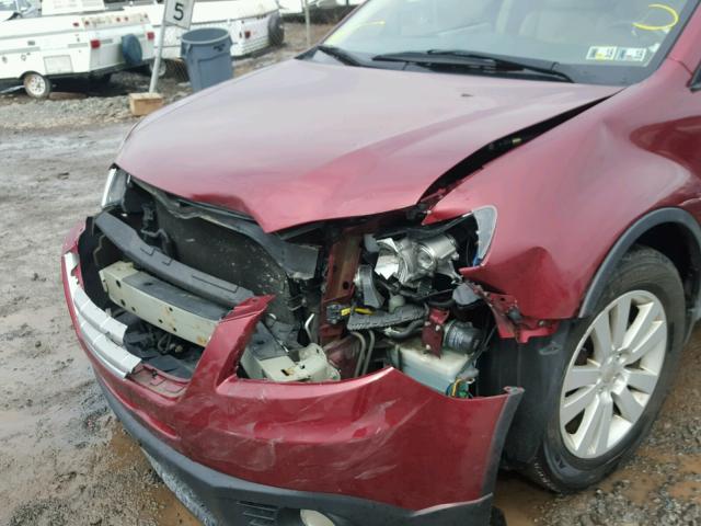 4S4WX97D594403556 - 2009 SUBARU TRIBECA LI RED photo 9