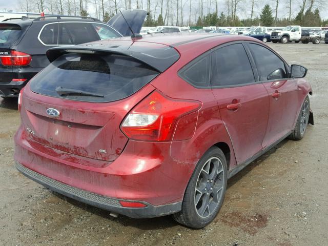 1FADP3K29EL112451 - 2014 FORD FOCUS SE RED photo 4