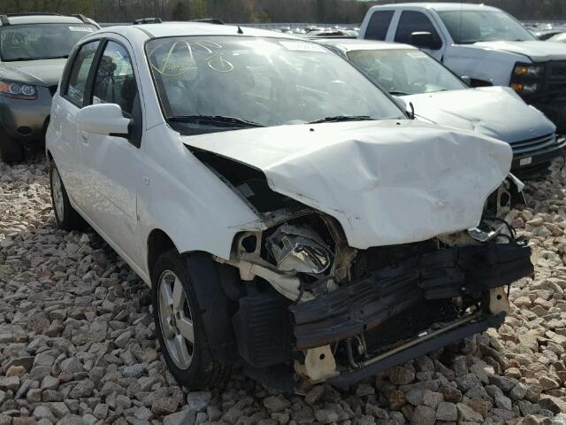 KL1TD66638B114789 - 2008 CHEVROLET AVEO BASE Biały zdjęcie 1