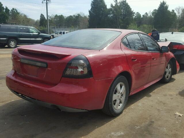 2G2WP552X81121796 - 2008 PONTIAC GRAND PRIX Qırmızı foto 4