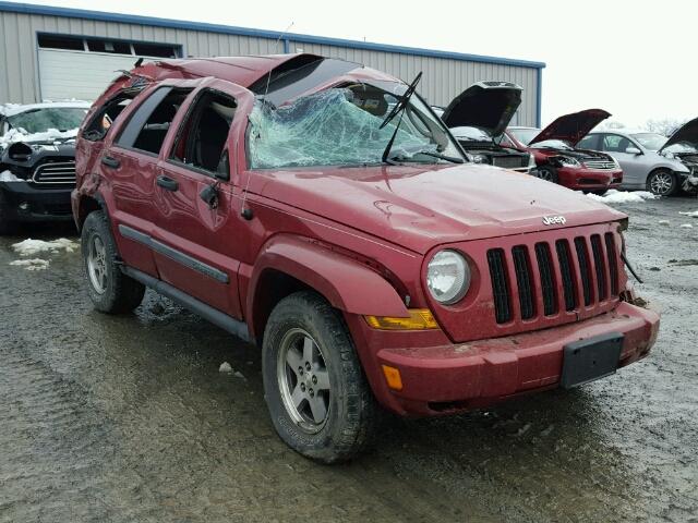 1J4GL38KX5W648179 - 2005 JEEP LIBERTY RE MAROON photo 1