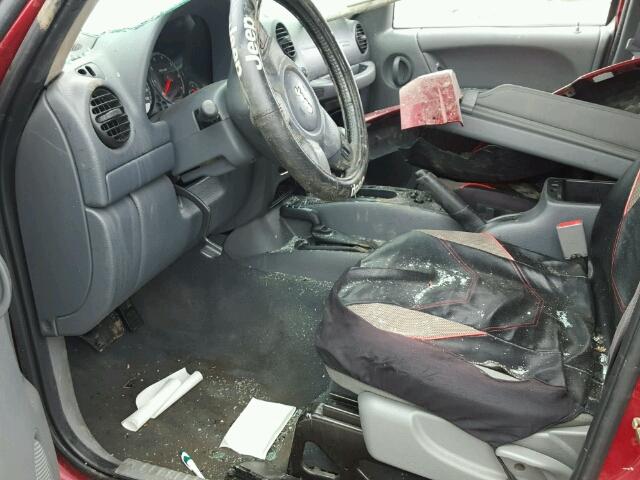 1J4GL38KX5W648179 - 2005 JEEP LIBERTY RE MAROON photo 5