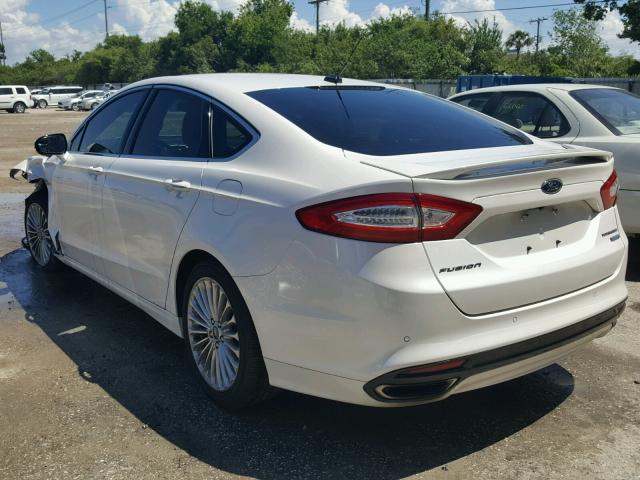 3FA6P0K98GR136538 - 2016 FORD FUSION TIT WHITE photo 3