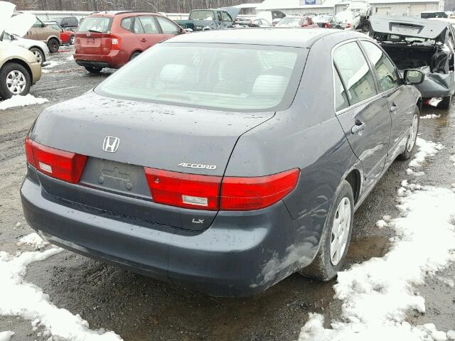 1HGCM56435A176908 - 2005 HONDA ACCORD LX CHARCOAL photo 4