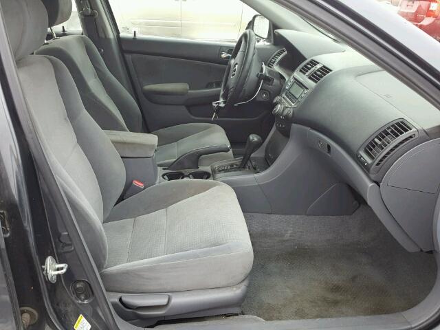 1HGCM56435A176908 - 2005 HONDA ACCORD LX CHARCOAL photo 5