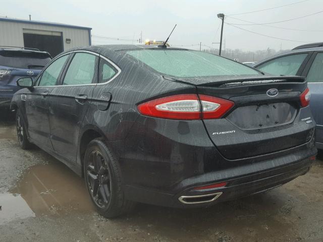 3FA6P0D94ER238445 - 2014 FORD FUSION TIT BLACK photo 3