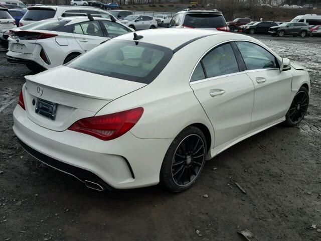 WDDSJ4EB0FN226225 - 2015 MERCEDES-BENZ CLA 250 WHITE photo 4