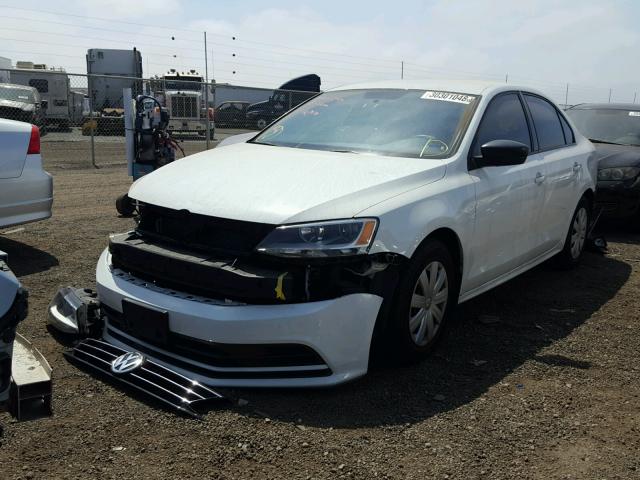 3VW1K7AJ0FM262246 - 2015 VOLKSWAGEN JETTA BASE 白色 照片 2