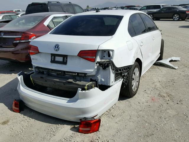 3VW1K7AJ0FM262246 - 2015 VOLKSWAGEN JETTA BASE 白色 照片 4