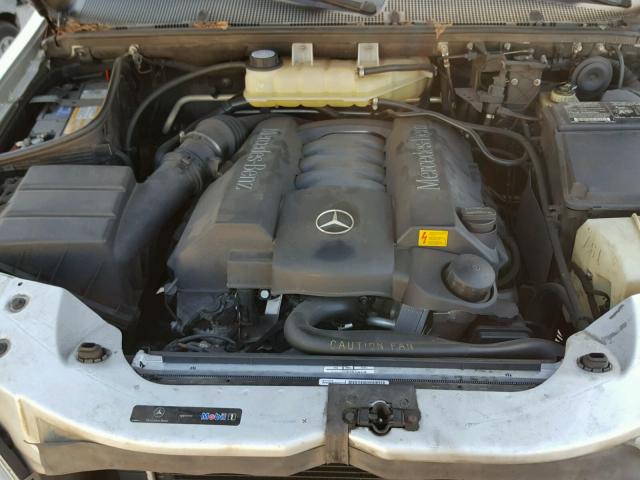 4JGAB75E22A365395 - 2002 MERCEDES-BENZ ML 500 SILVER photo 7