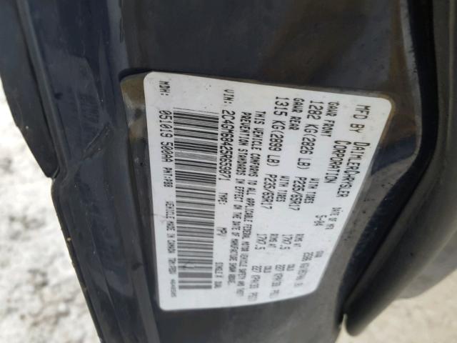 2C4GM68425R659871 - 2005 CHRYSLER PACIFICA T BLUE photo 10