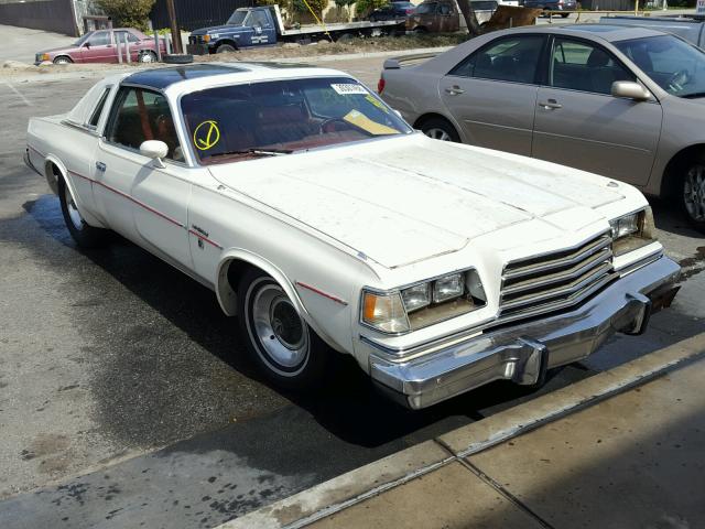 0000XS22J9R124553 - 1979 DODGE MAGNUM WHITE photo 1