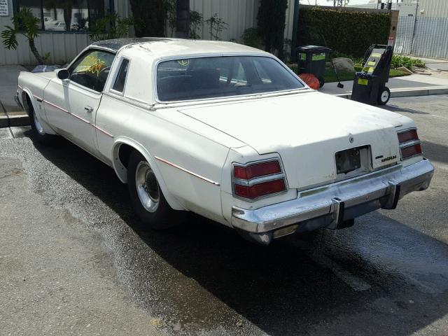 0000XS22J9R124553 - 1979 DODGE MAGNUM WHITE photo 3