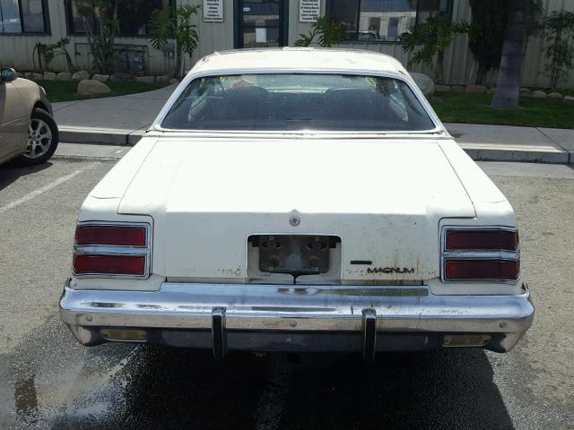 0000XS22J9R124553 - 1979 DODGE MAGNUM WHITE photo 9