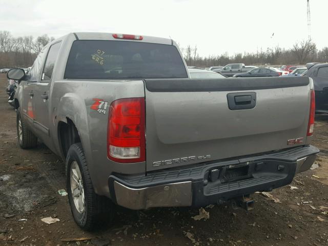 2GTEK13M371676185 - 2007 GMC NEW SIERRA GRAY photo 3