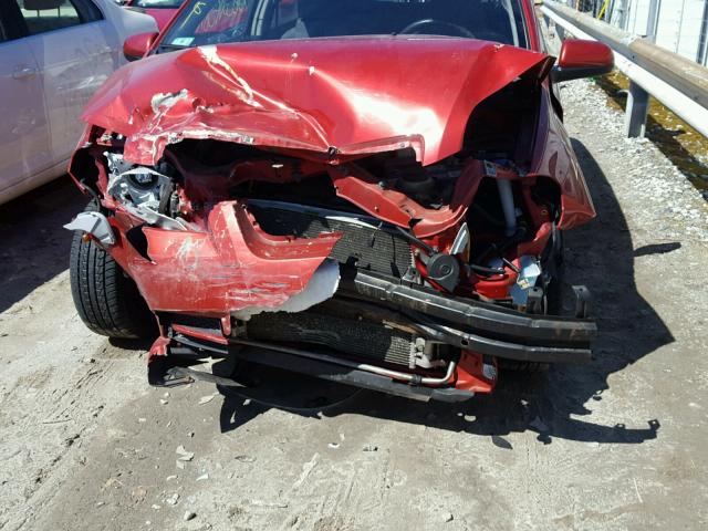 KL1TD56E39B398119 - 2009 CHEVROLET AVEO LS RED photo 9