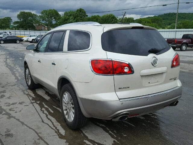 5GALRBED2AJ217752 - 2010 BUICK ENCLAVE CX WHITE photo 3