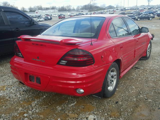 1G2NF52T6YM748589 - 2000 PONTIAC GRAND AM S RED photo 4