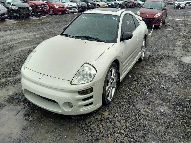 4A3AC84H44E601329 - 2004 MITSUBISHI ECLIPSE GT WHITE photo 2