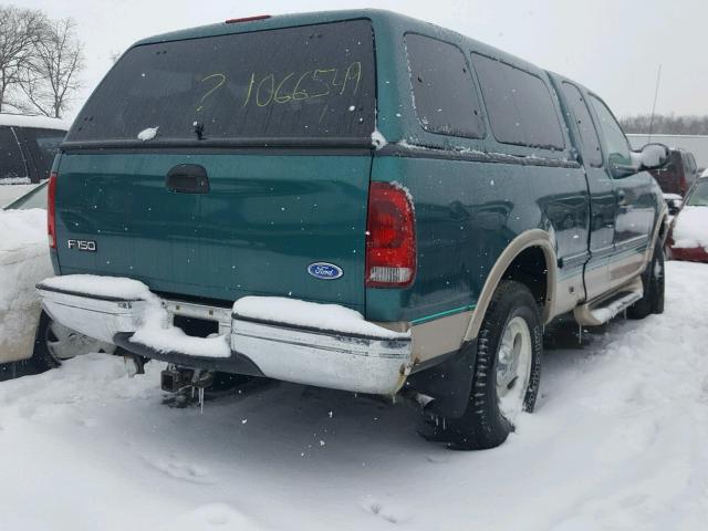 1FTDX18W3VKC02225 - 1997 FORD F150 GREEN photo 4