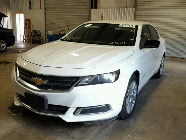 1G11X5SL0EU137274 - 2014 CHEVROLET IMPALA LS WHITE photo 2