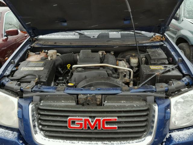 1GKDT13S252134861 - 2005 GMC ENVOY BLUE photo 7