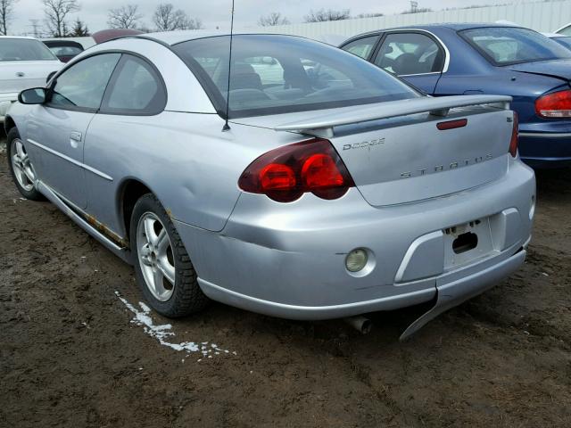 4B3AG42G73E179243 - 2003 DODGE STRATUS SE SILVER photo 3