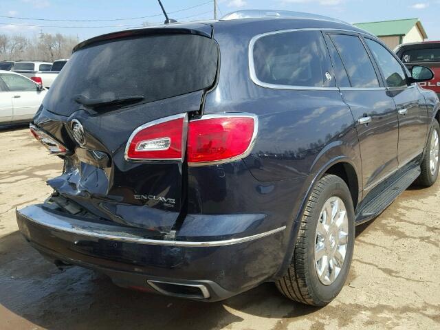 5GAKVCKD1FJ347689 - 2015 BUICK ENCLAVE BLUE photo 4