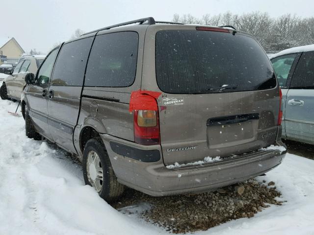 1GNDX03E33D138866 - 2003 CHEVROLET VENTURE GRAY photo 3