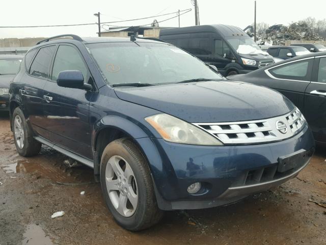 JN8AZ08WX3W205835 - 2003 NISSAN MURANO SL BLUE photo 1