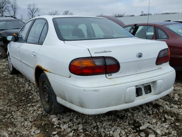 1G1ND52J916262328 - 2001 CHEVROLET MALIBU WHITE photo 3