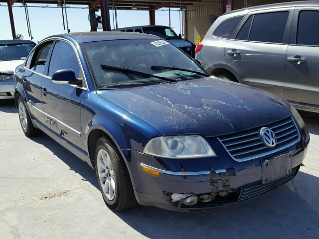 WVWPD63B54P196968 - 2004 VOLKSWAGEN PASSAT GLS BLUE photo 1