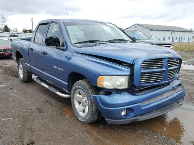 3D7HA18N92G146276 - 2002 DODGE RAM 1500 BLUE photo 1